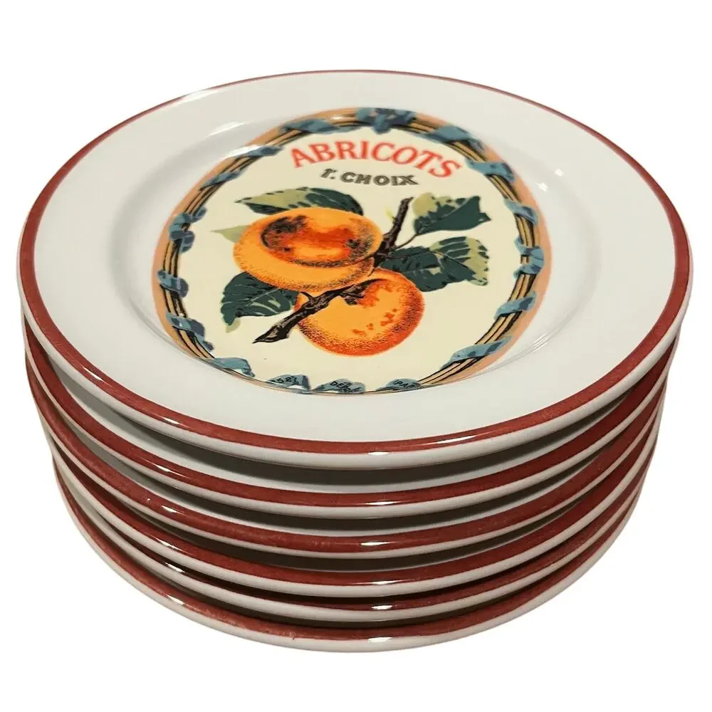 Williams Sonoma Fruit Harvest Dessert/Appetizer Plates Set